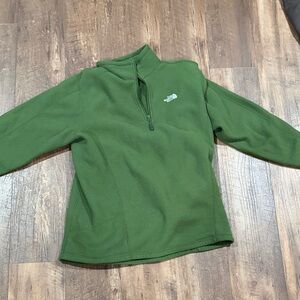 The North Face Green Half-Zip Fleece Pullover